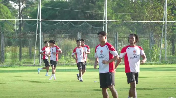 Latihan Timnas Indonesia untuk Piala AFF 2024