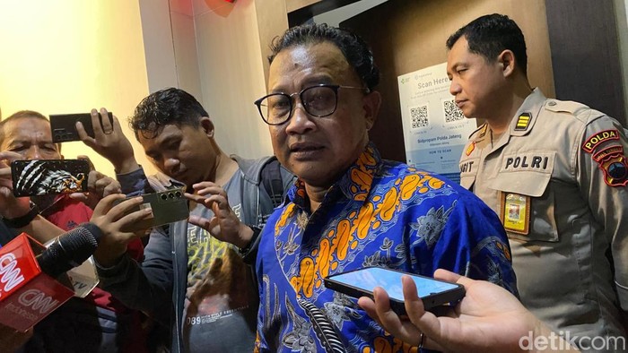 Komisioner Kompolnas M Choirul Anam di Mapolda Jateng, Senin (9/12/2024).