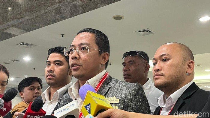 Perwakilan tim hukum RIDO, Faizal Hafied, di Gedung MK Jakarta (Anggi/detikcom).