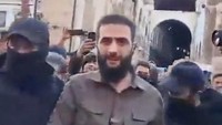Golani adalah pemimpin faksi pemberontak Hayat Tahrir al-Sham (HTS), yang sebelumnya dikenal sebagai Front Nusra. Kelompok tersebut ditetapkan sebagai kelompok teroris oleh sebagian besar dunia. (SOCIAL MEDIA/via REUTERS) 