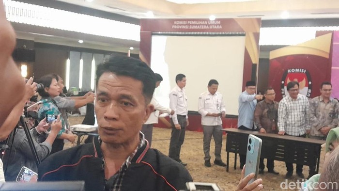Saksi Tim Edy-Hasan, Leonardo Marbun. (Nizar Aldi/detikSumut)