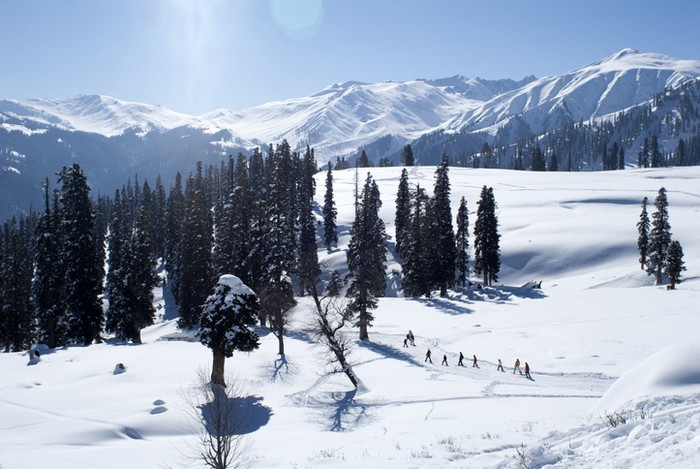 Salju di Kashmir, India