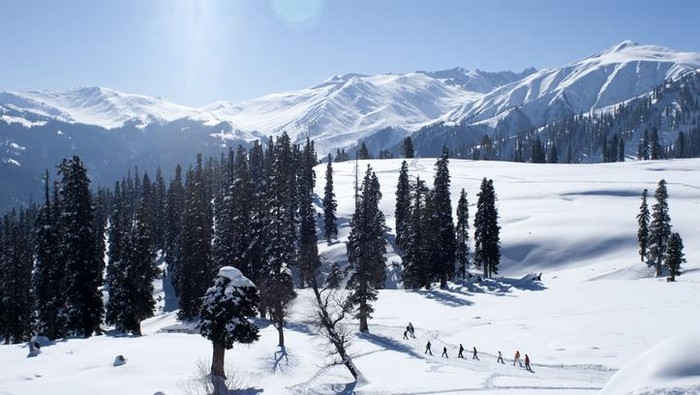 Salju di Kashmir, India