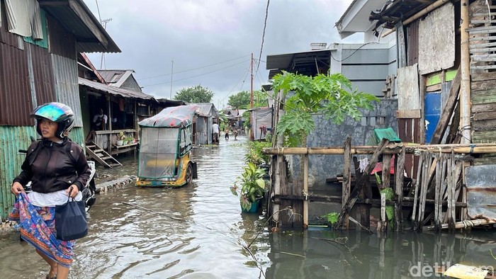 Banjir di Kecamatan Panakkukang, Kota Makassar.