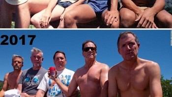 5 Teman Ini Telah Menciptakan Kembali Gambar Yang Sama Bersama Setiap 5 Tahun Sejak 1982 Foto: Boredpanda