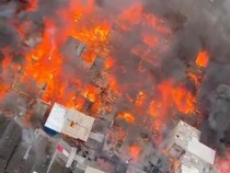 Video: Kebakaran Landa Kawasan Padat Penduduk Dekat Pasar H Jiung Kemayoran