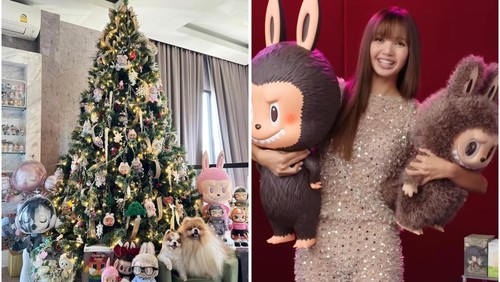 Lisa BLACKPINK Hias Rumah dengan Pohon Natal Serba Labubu, Bikin Tren Baru