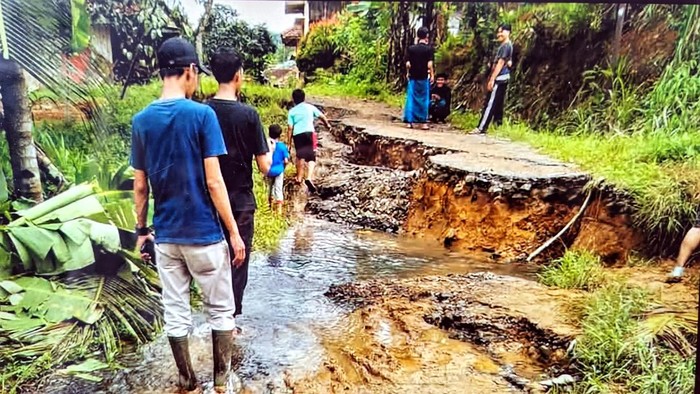 Lokasi terdampak bencana di Kalibunder