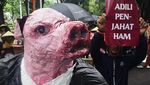 Massa dari Berbagai Elemen Gelar Aksi Jalan Kaki Peringati Hari HAM Sedunia