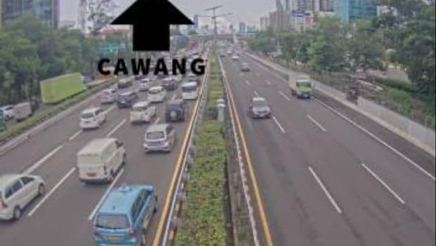 Screenshot CCTV Tol Dalam Kota Padat di Sejumlah Titik (10/12)