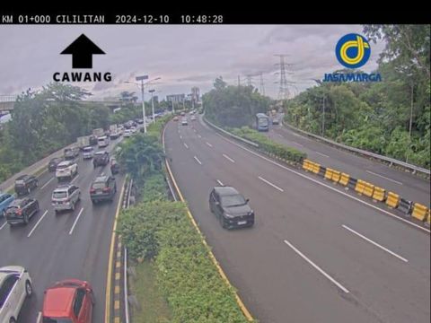 Screenshot CCTV Tol Dalam Kota Padat di Sejumlah Titik (10/12)