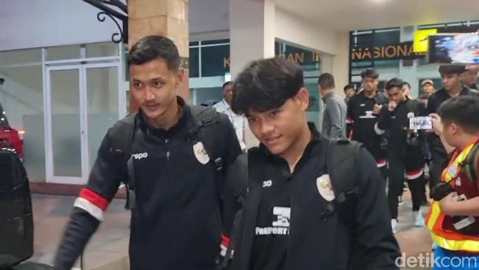 Timnas Indonesia tiba di Bandara Adi Soemarmo Solo, Selasa (10/12/2024).