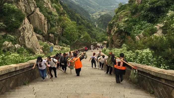 Tren teman mendaki di China