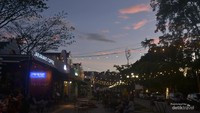 Suasana sore hari di Pasar Kreatif Jawa Barat