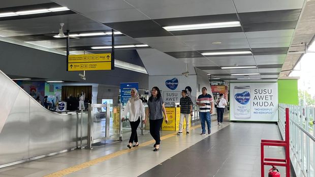 Alur masuk MRT di stasiun blok M berubah (Diah Puspaningrum/detikcom)