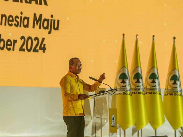 Momen Bahlil Lahadalia Buka Bimtek Legislator Nasional Partai Golkar