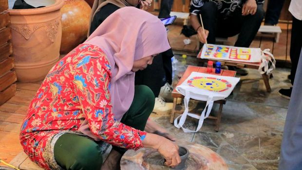 BPK wilayah VIII pamerkan karya seni anak disabilitas dan perempuan. (Foto: dok. istimewa)