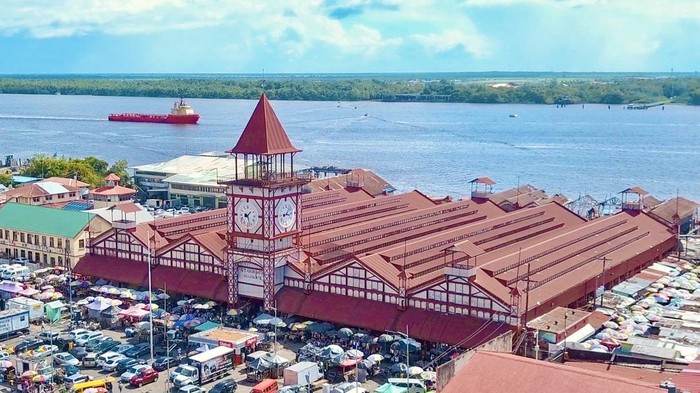 Ilustrasi wilayah Guyana.