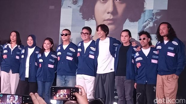 Iqbaal Ramadhan saat jumpa pers film Perayaan Mati Rasa