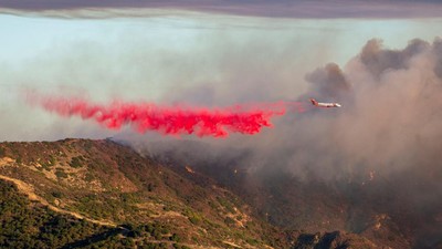 Kebakaran Hutan di Malibu California Merembet ke Rumah Warga