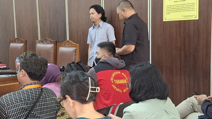 Mario Dandy jalani sidang kasus pencabulan (Taufiq/detikcom)