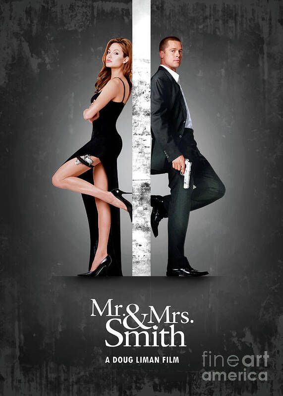Poster film 'Mr. and Mrs. Smith'.