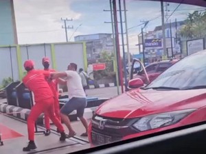 Perkara Buang Tisu, Petugas SPBU di Lubuklinggau Adu Jotos dengan Pembeli