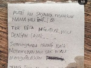 Teganya Ibu Buang Bayi di Bawah Pohon-Tinggalkan Surat Bertulis Maaf
