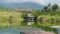 Pemandangan Gunung Guntur dan Danau Balong.