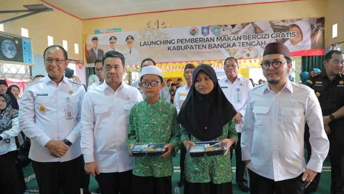 Wamendes di SDN 10 Batu Belubang, Kecamatan Pangkalan Baru, Bangka Tengah.