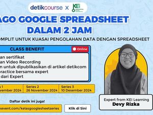 Ini 5 Peserta Terbaik Kelas Google Spreadsheet Advance detikcourse, Cek Namamu!