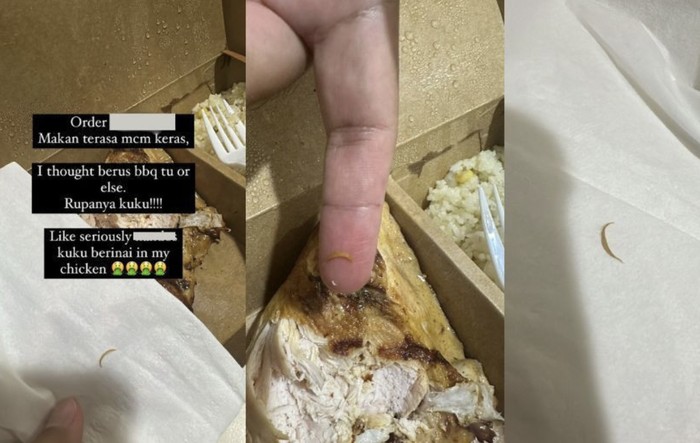 Geli! Potongan Kuku Manusia Ada di Pesanan Ayam Panggang