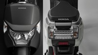 Secara desain, Honda Dunk hadir dengan bentuk yang serba membulat dan dengan konsep setang telanjang. Lampu depannya besar dan lampu belakangnya memiliki desain yang mengotak. Foto: Dok. Honda