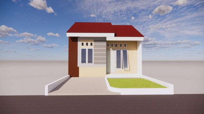 ilustrasi alternatif prototipe desain rumah subsidi