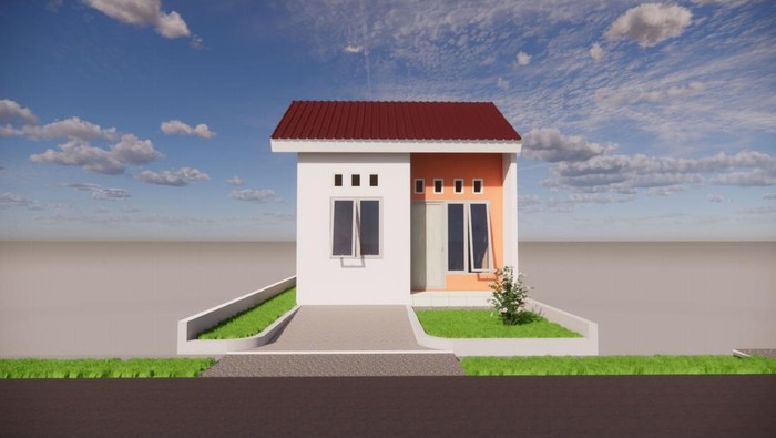 ilustrasi alternatif prototipe desain rumah subsidi