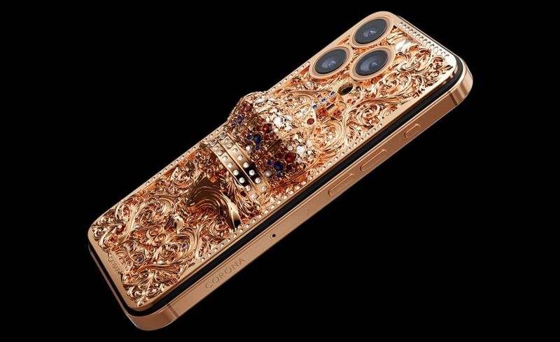 iPhone 16 Pro Max Berbalut Emas 18 Karat