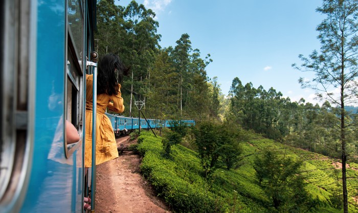 Kereta api wisata di Sri Lanka
