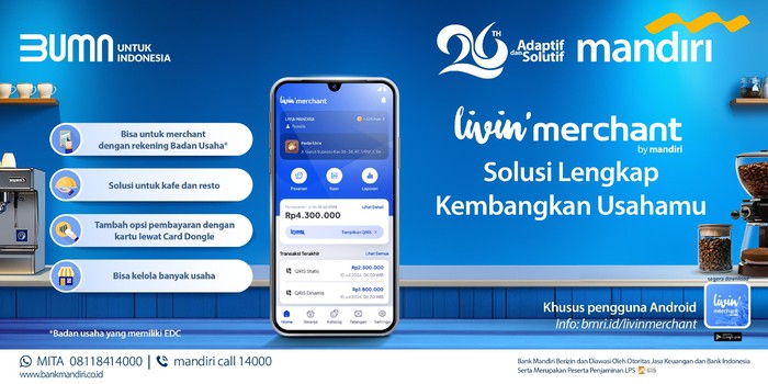 Livin Merchant Bank Mandiri