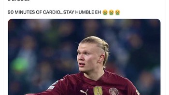 Erling Haaland tak bisa apa-apa melawan Juventus semalam. Foto: X.com