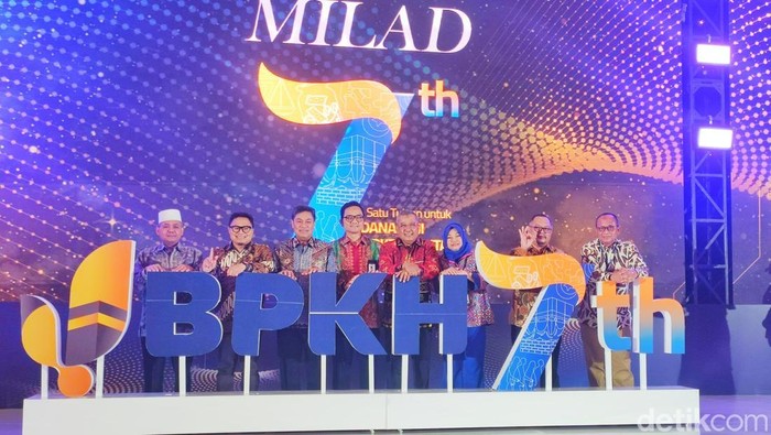 Puncak peringatan milad ke-7 BPKH di Hotel Pullman Central Park, Jakarta Barat, Kamis (12/12/2024).