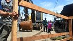 Puluhan Kios Pedagang di Jalan Merdeka Kota Bogor Dibongkar Paksa