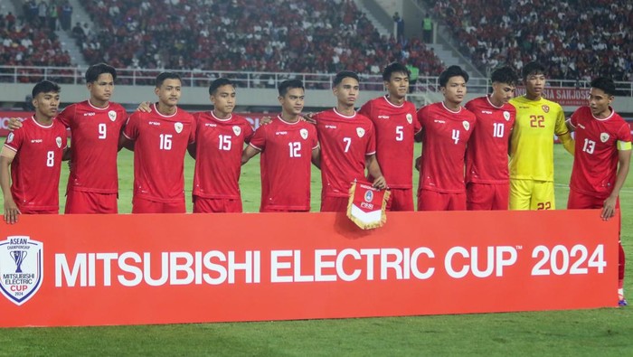 Timnas Indonesia harus puas bermain imbang 3-3 dengan Laos dalam lanjutan Grup B Piala AFF 2024. Indonesia vs Laos berlangsung di Stadion Manahan, Solo, Kamis (12/12/2024) malam WIB.