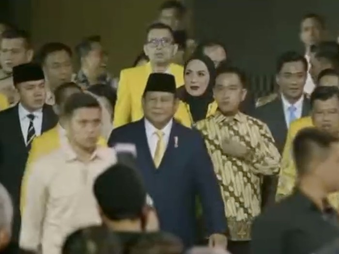 Prabowo-Gibran di HUT Partai Golkar