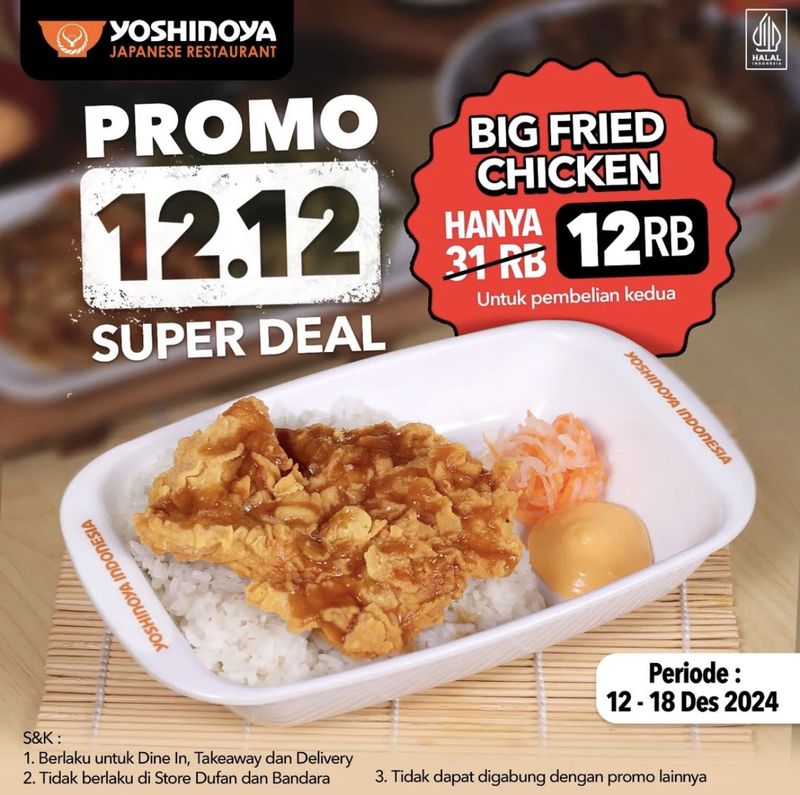 Serbu! 7 Promo Makanan Spesial 12.12, Burger hingga Bento