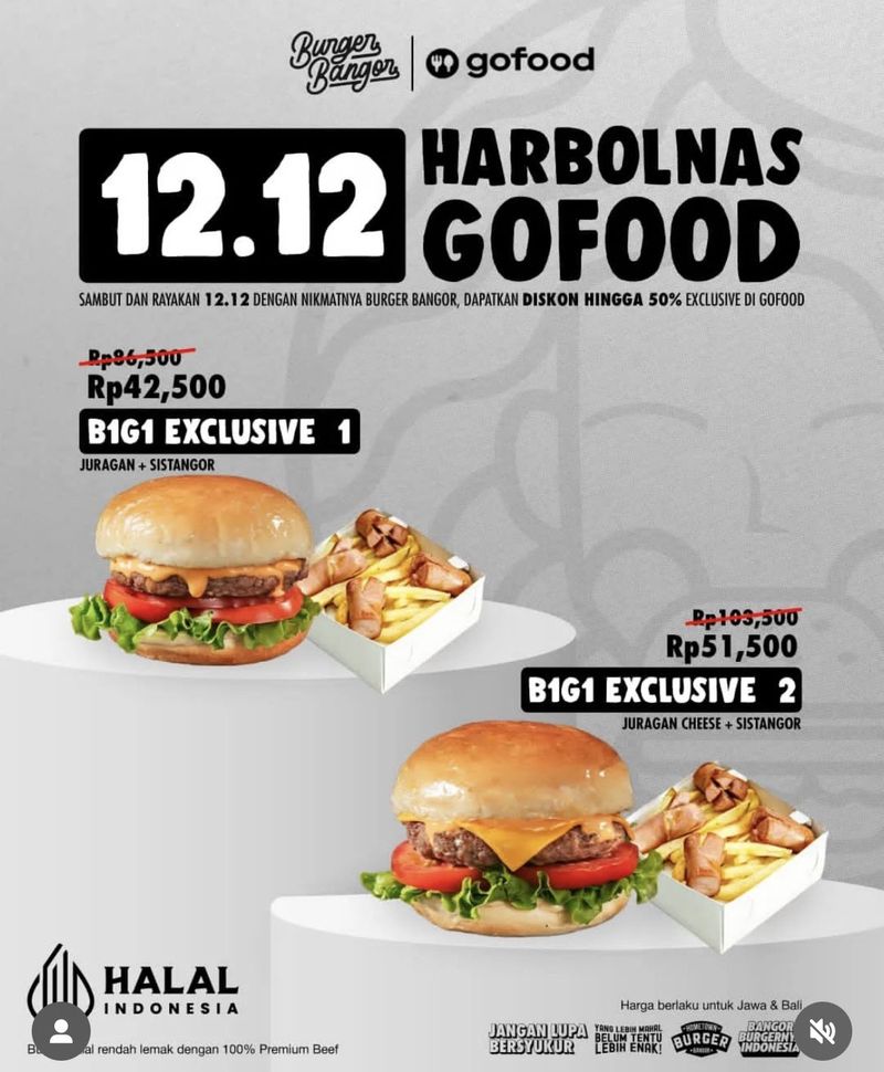 Serbu! 7 Promo Makanan Spesial 12.12, Burger hingga Bento