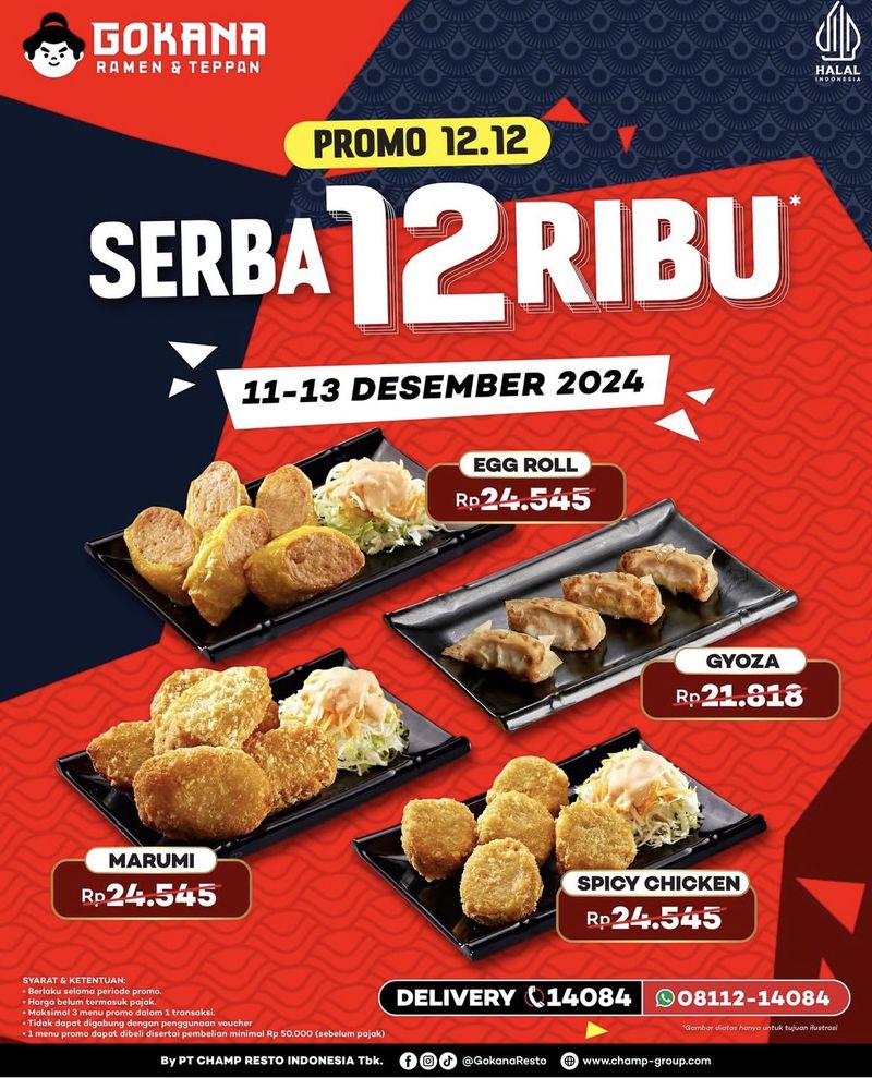 Serbu! 7 Promo Makanan Spesial 12.12, Burger hingga Bento