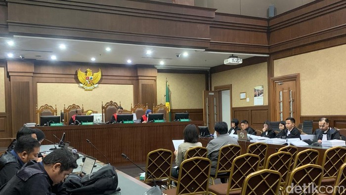 Sidang Terdakwa kasus dugaan korupsi pengelolaan timah, Mochtar Riza Pahlevi Tabrani (Mulia/detikcom).