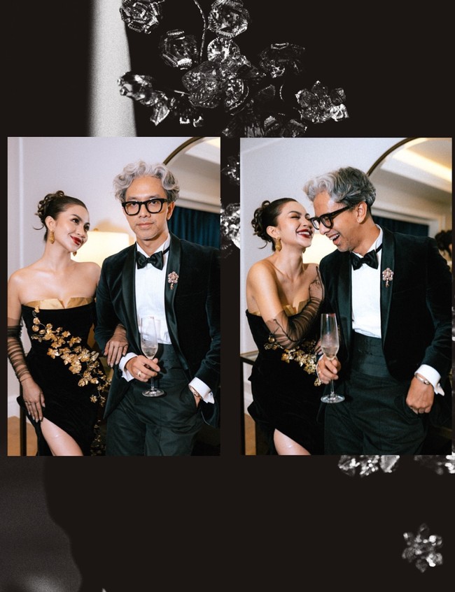 Penampilan Ariel terlihat semakin anggun dan seksi dengan belahan rok cukup tinggi sampai ke paha. Melengkapi penampilannya, wanita 28 tahun itu juga memakai sarung tangan berbahan tulle polos menerawang. Foto: Instagram/@arieltatum