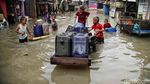 Lagi, Banjir Rob Terjang Muara Angke