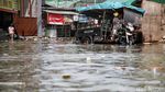 Lagi, Banjir Rob Terjang Muara Angke